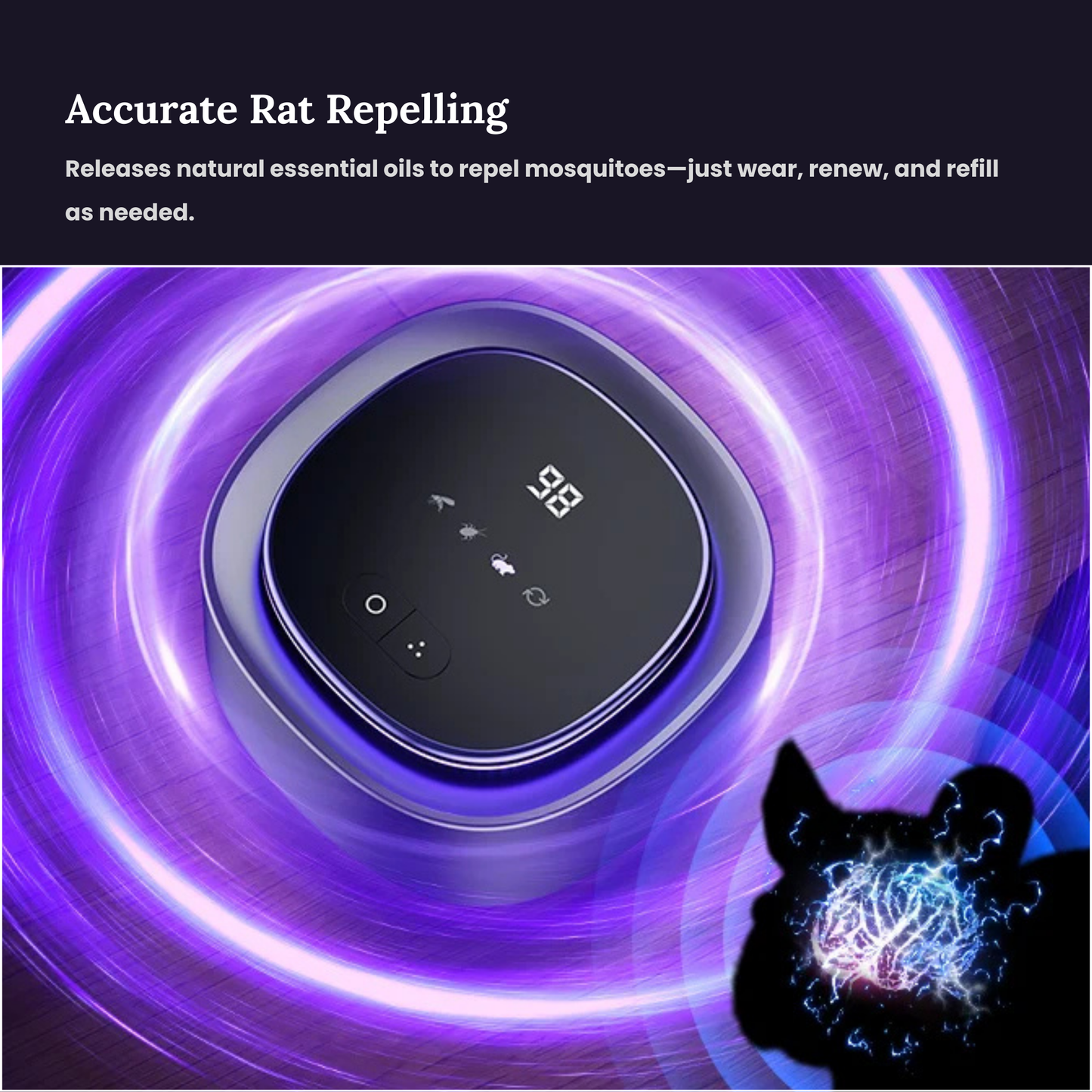 Caaju™ Smart Ultrasonic Mouse & Rat Repeller