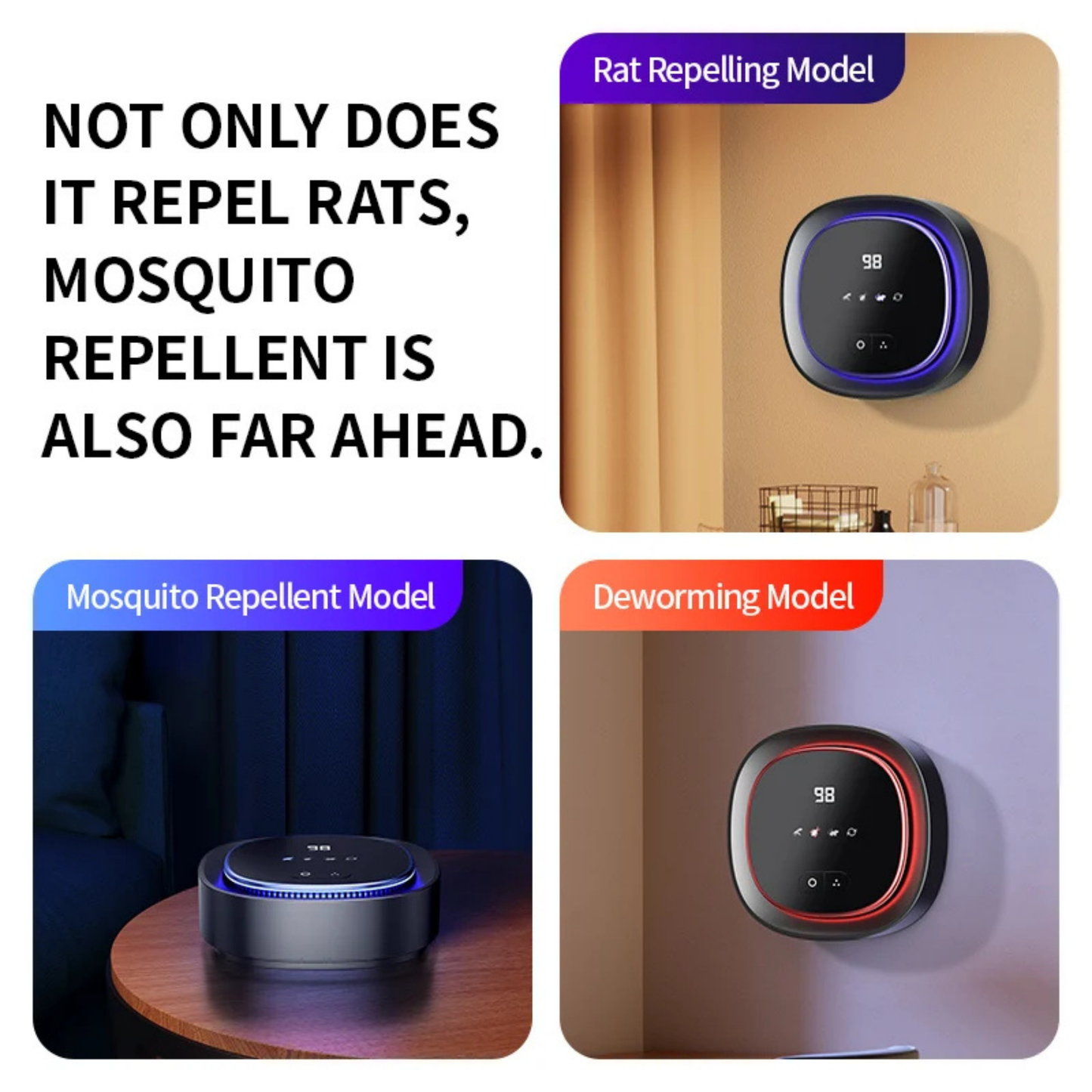 Caaju™ Smart Ultrasonic Mouse & Rat Repeller