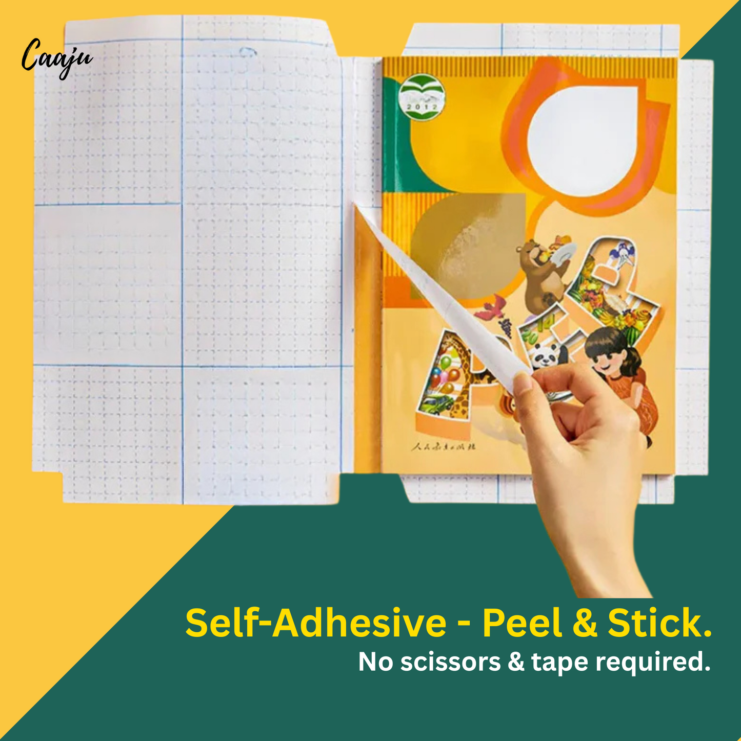 Caaju™ Self Adhesive Book & Notebook Cover